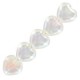 Cuentas de vidrio Czech Corazón 6mm - Crystal ab 00030/28701